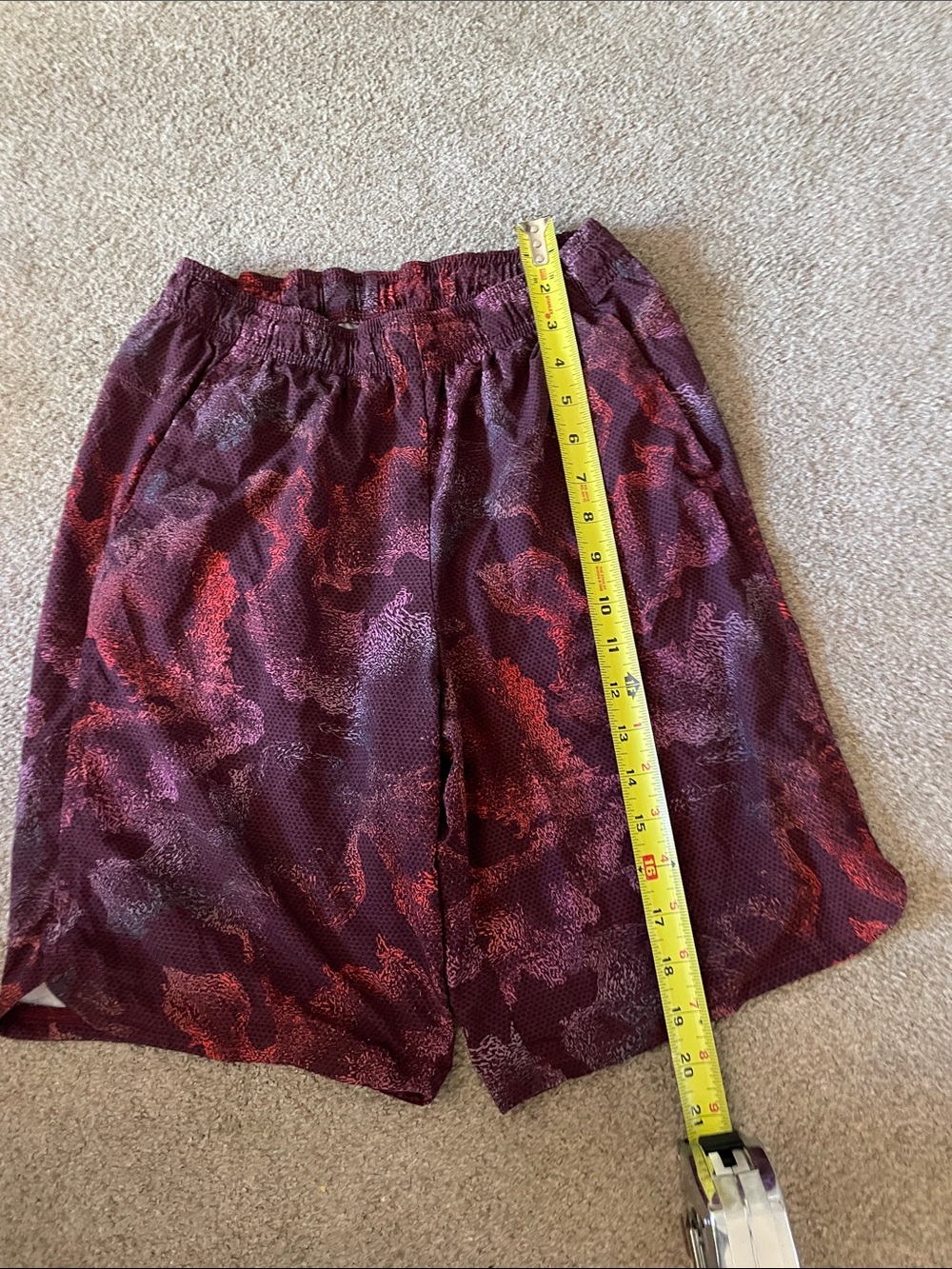 all in motion Maroon and Red Patterned Kids' Athletic Shorts